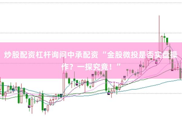 炒股配资杠杆询问中承配资 “金股微投是否实盘操作？一探究竟！”